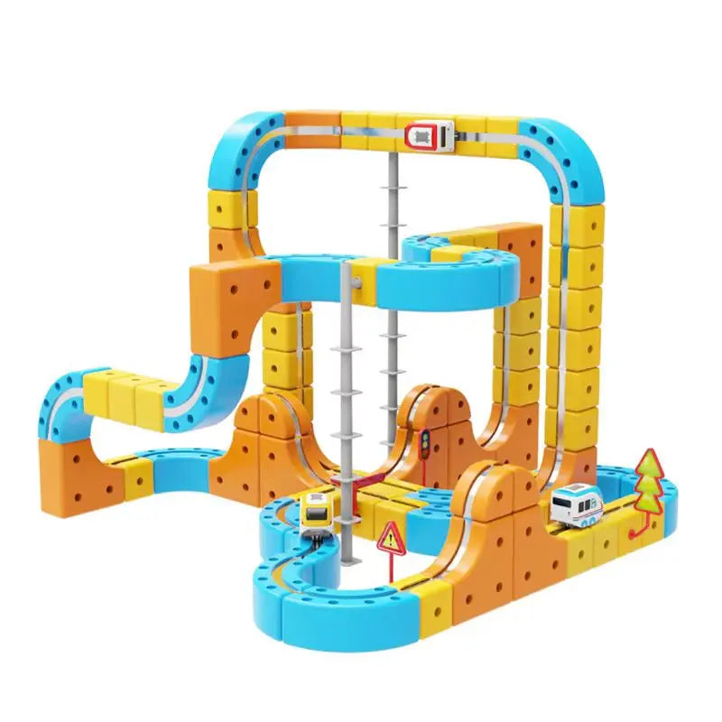 Magnetic Cube Track Railcar