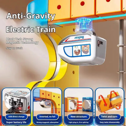 Magnetic Cube Track Railcar